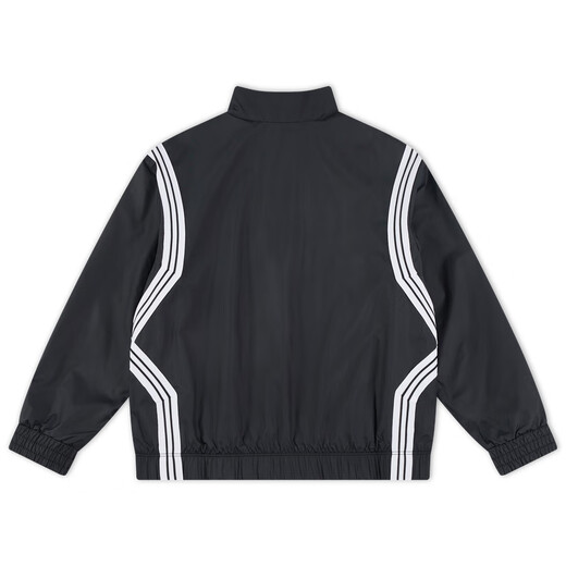 Nike Big Children's Loose Water-Repellent Basketball Jacket for Boys and Girls Lightweight Woven Sports Jacket NIKE FZ5233 010 Black/White 160 XL