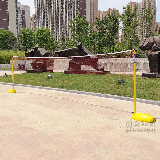 Badminton net post standard indoor and outdoor mobile badminton post portable badminton net frame ABS net post ABS badminton post 70kg pair (with standard net