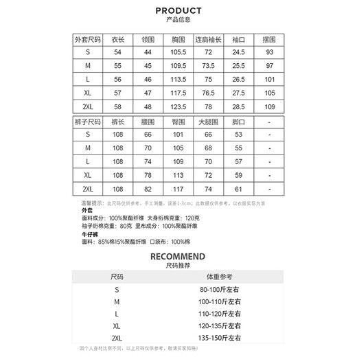 Guo Jiujius retro kontrastierender gestickter Ragdoll -Himmel -Baumwolljacke Wolljacke Scimitar Jeans G924T17152 Set (Marine Blue Cobbler + Jeans) l All Size