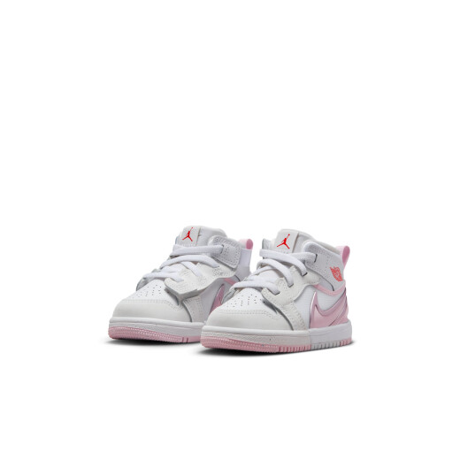 耐克（NIKE）Jordan官方耐克乔丹男女童婴童运动鞋易穿脱宝宝中帮缓震FQ1283 101白/泡沫粉/火焰红 27