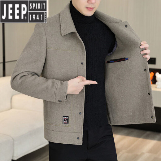 Jeep Spirit Wolljacke für Männer kurzseitig doppelseitig Nym Mant