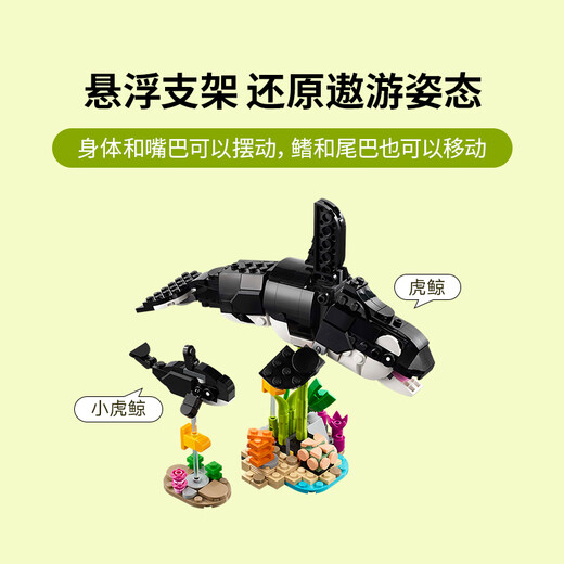 【准新品】乐高（LEGO）积木拼装31165 野生动物熊猫家族男孩女孩儿童玩具新年礼物