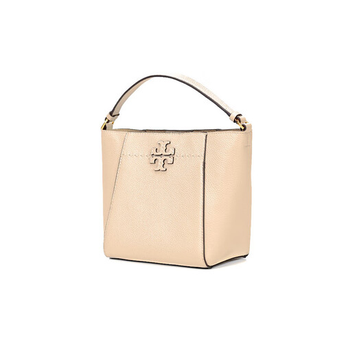 Tory Burch TB Bolsa para mujeres McGraw Pequeño bolso de balde Hebilla magnética abierta y cerrada Single Shoulfodal Bag Bolso bolso bolso de mano para novia 74956 Cheese White 724