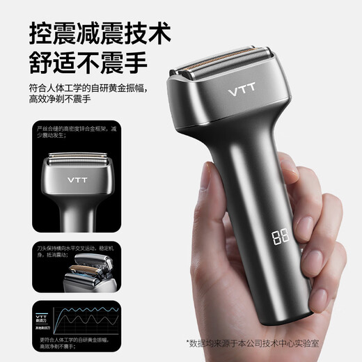 VTT【德国】剃须刀小锤子男士便携往复式电动刮胡刀全身水洗便携车载送男友老公生日情人节父亲节礼物