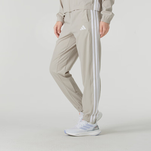阿迪达斯 （adidas）女装运动套装25夏新款舒适透气简约短袖T恤宽松运动长裤 两件套 JM8803+JD6522 M