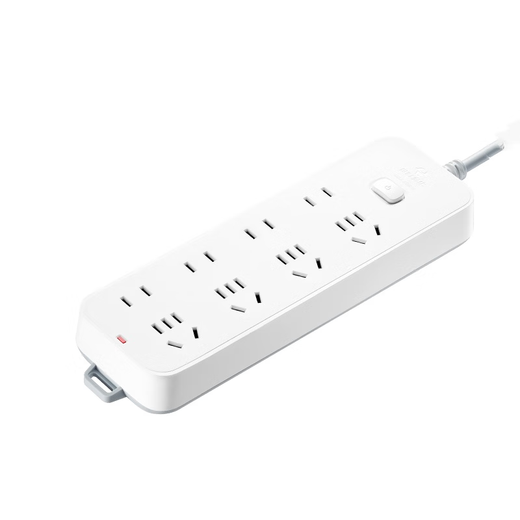 Bull socket strip strip 8-position master control total length 1.8 meters