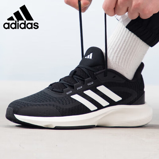 Adidas men and women running shoes summer anti-slip running sneakers IH6038 black size 36 UK3.5