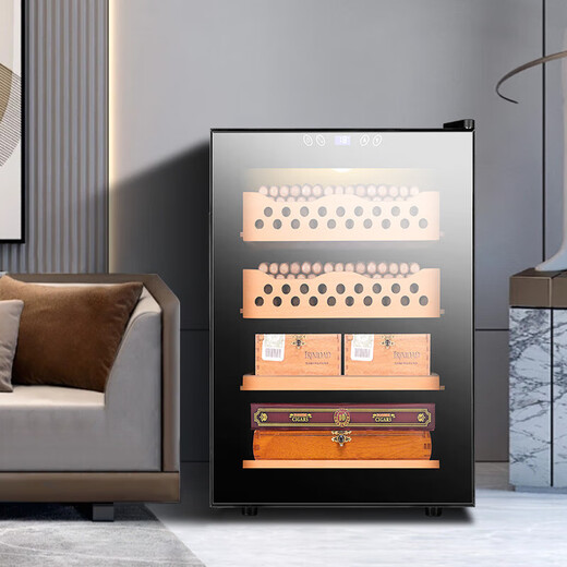 CIGARLOONG cigar cabinet constant temperature and humidity cabinet Spanish cedar wood mellow energy-saving silent household embedded smart small 50c-full cigar model temperature control and moisturizing