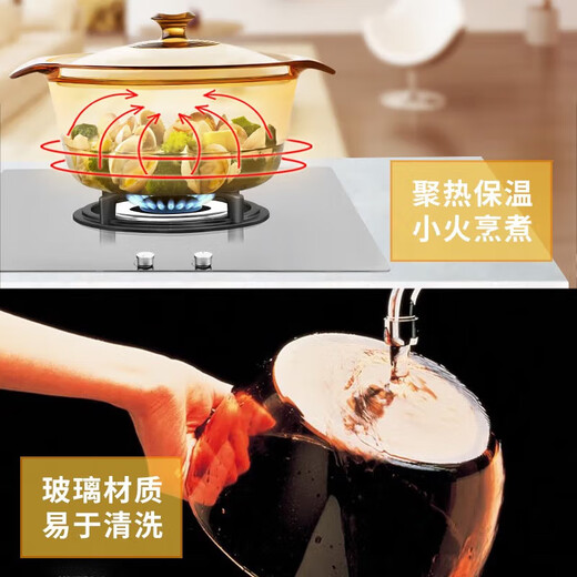 Corning (VISIONS) 4.1L heat-resistant glass pot soup pot cooking pot stew pot hot pot VS41DI crystal diamond series 24.5cm