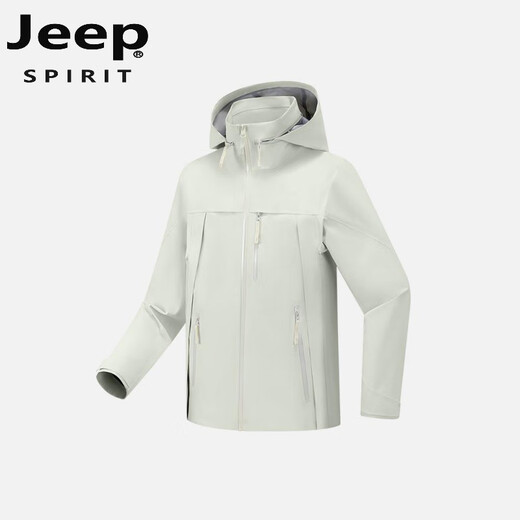 JEEP SPIRIT Jeep hard shell jacket with velvet thickened feel better outdoor travel mountaineering jacket Rouge Snow Purple L [Suggested 115-130Jin [Jin equals 0.5 kg]]
