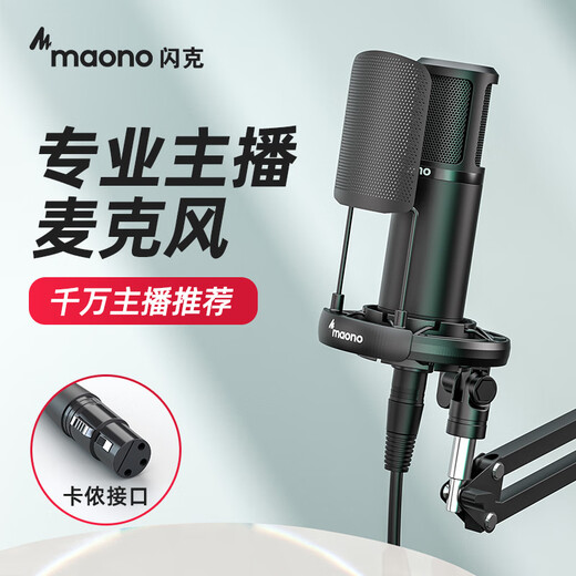Flash PM320S live broadcast microphone anchor special game e-sports live singing and delivery condenser microphone noise reduction mobile phone computer recording professional microphone Flash PM320 PM320S (cantilever model)