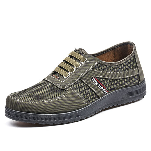 2025 Nuevo verano Single sin deslizamiento Sobre suave Zapatos de tela para hombres zapatos de tablero liviano para hombres Marrón 43