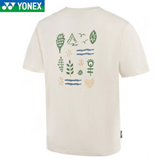
YONEX 25 new Yonex YY badminton uniform sportswear T-shirt quick-drying breathable top short-sleeved men's style-16833CR-ice beige XL