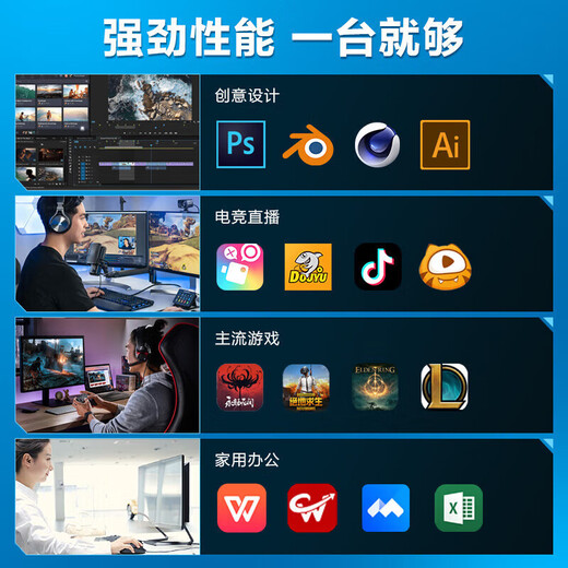 华硕 i5 12400F/14600KF/RTX5060/5060Ti显卡/电竞游戏台式电脑主机专项补贴直播全套组装diy整机WJ11C i5 14600KF/RTX5060Ti丨规格八 华硕品质 坚