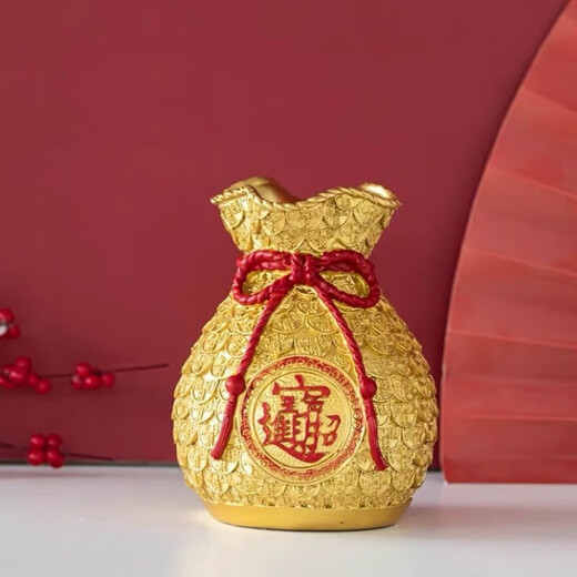 Adornos de jarrones de orejas de trigo Sala de estar 2024 Nuevos productos de apertura de productos para promocionar riqueza y mudarse a casa 6628 Evento de bolsas de suerte rojos grandes: solo se fue