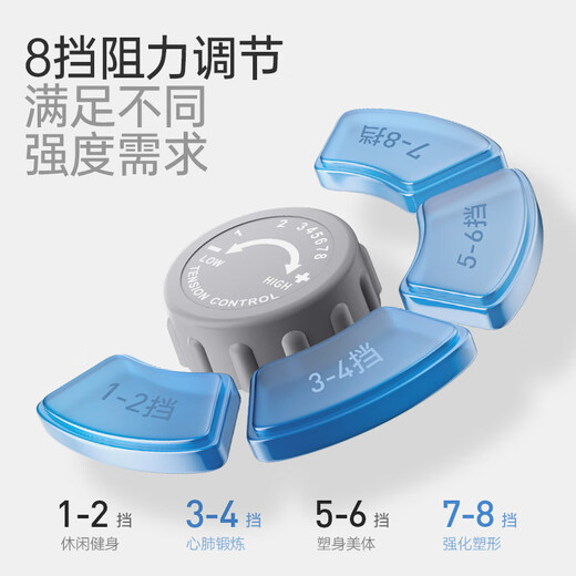 Merrick Elliptical Stepper Home Small Mini Elliptical Stepper Space Walking Machine Weight Loss Walking Treadmill Fitness Equipment 2025 New - Silent and Compact - Magnetic Control 8-level Resistance