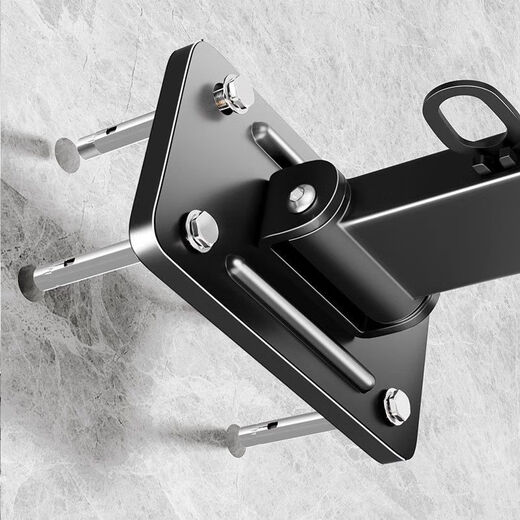 1290 Verdickter, unsichtbarer, zusammenklappbarer Wäscheständer für den Haushalt, wandmontierter Wäscheständer für den Innenbereich ohne Stanzen, dunkles Nachtglas * Zweiteilig – mit Teleskopstange-600.M Nr. 12138* Wäscheständer mit doppeltem Installationszubehör