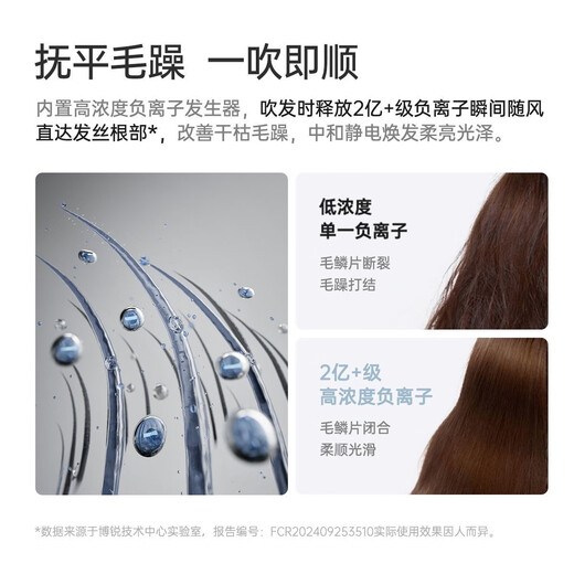 FLYCO high-speed hair dryer for household negative ions in high wind student dormitory with Borui as a birthday gift for girlfriend and wife PH1652 starry sky gray 200 million negative ions