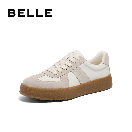 Belle Zhai Xiaowen's same style casual shoes men's spliced retro moral training shoes sports sneakers Encounter White 42
