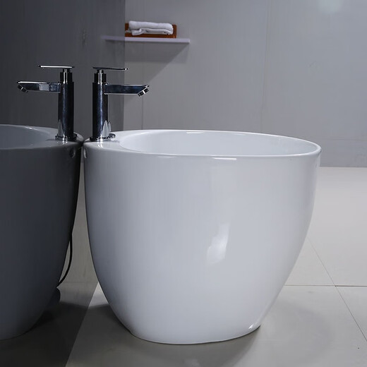 Arrow ARROW balcony ceramic round mop pool automatic water mop pool mop pool mop basin large mop basin footbath 888 large + single cold sitting spray gun faucet