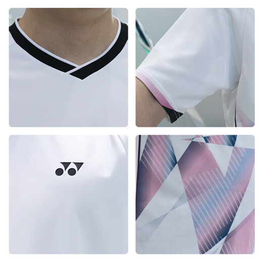 Yonex yonex badminton Anzug Wettbewerb Training Herren Sportarten Kurzarm Shorts Set 110095bcr White O.