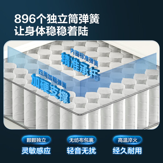 
Gujia Home 3D Support Max Natural Latex Mattress Latex Mattress Spring German Muller 3D M1098 M1098+8055[Extreme Night Black] 1.8*2.0