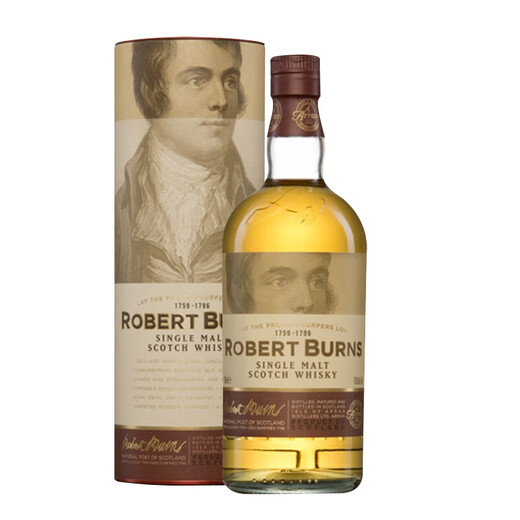 艾伦（Arran）10年单一麦芽威士忌 波本桶 岛屿产区 苏格兰 洋酒 原瓶进口 送礼 艾伦罗伯特彭斯 700mL 1瓶