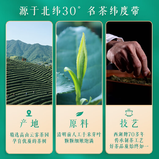 Xihu brandneuer Tee 2025 Neuer Tee wird auf dem Markt eingeführt. Longjing -Tee, Mingqian Sonderauswahl 2 Dosen insgesamt, 100 g Frühlings -Tee -Getränk selbst
