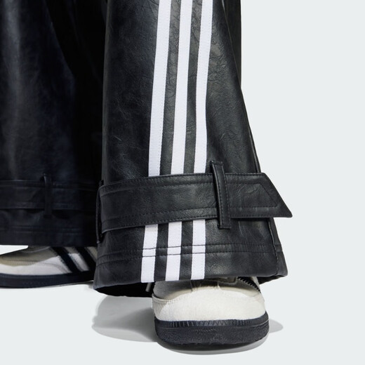 Adidas (adidas) Стиль рабочей одежды Свободная имитация кожаные спортивные штаны для женщин в зимнем клевере JX9226 Black 24
