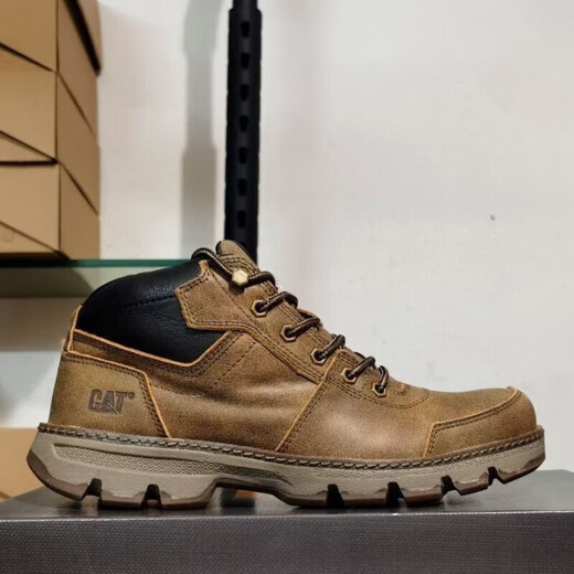 Carter Cat Peller High-Top Cowhide Martin Boots Britische trendige Outdoor-Arbeitsstiefel Retro Herren Boots Chinesische braune Standard-Lederschuhgröße 39