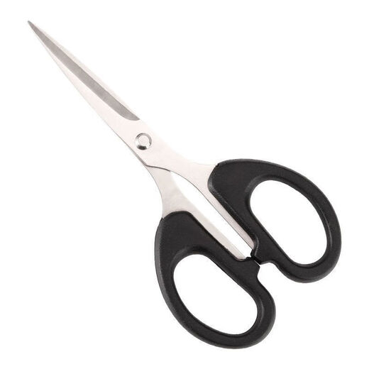 Super popular fishing outdoor scissors office supplies paper cutting stainless steel handmade stationery scissors 2 pairs of stationery scissors (medium size)