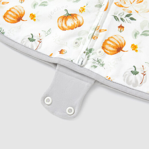 YEEHOO Anti-Shock Sleeping Bag Wrapped Newborn Sleeping Bag Pure Cotton Swabbing Scarf Sweater Spring and Summer Camellia Pumpkin 52-73cm