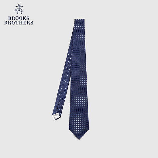 布克兄弟（BrooksBrothers）男士25早秋新款桑蚕丝纹理撞色波点领带 4004-藏青色 0