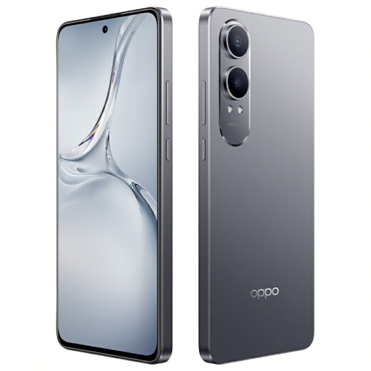 OPPO K12 Plus 6400mAh large battery, third-generation Snapdragon 7 flagship core, 120Hz eye protection 5G straight screen AI mobile phone oppok12 series, Titanium Sky Gray [K12x Snapdragon 695] 8GB+128GB