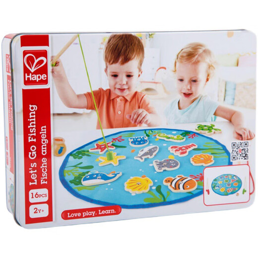 Pesca hape le bebé gatito pescando juguete para bebés machos magnéticos y niñas de 1-2-3 años regal de pesca colorida le (caja de hierro) coordinación mano-ojo especial