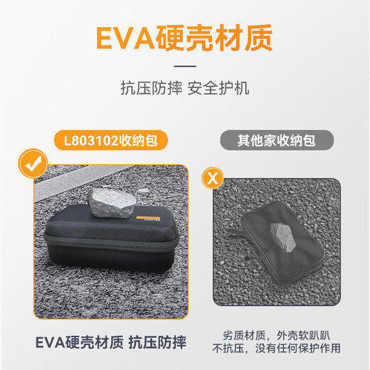 LODESTAR Fluke multimeter storage bag EVA hard shell bag sturdy anti-fall portable portable velvet lining L803102