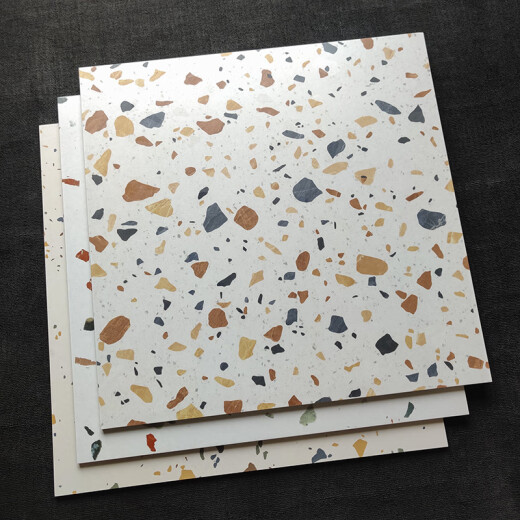 
The same style is suitable for Foshan terrazzo antique tiles 600x600 restaurant clothing store matte blue pink floor tiles shopping mall bathroom deep khaki ST6636