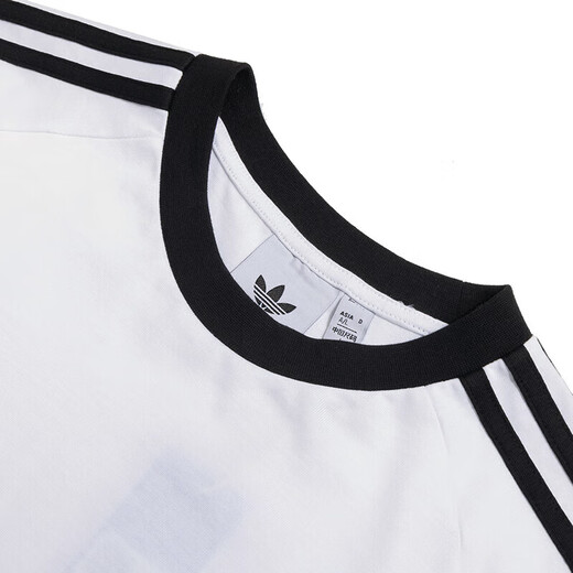 阿迪达斯 （adidas）三叶草长袖T恤男装2025夏季新款运动服圆领宽松时尚休闲套头衫 IA4879白色 XS