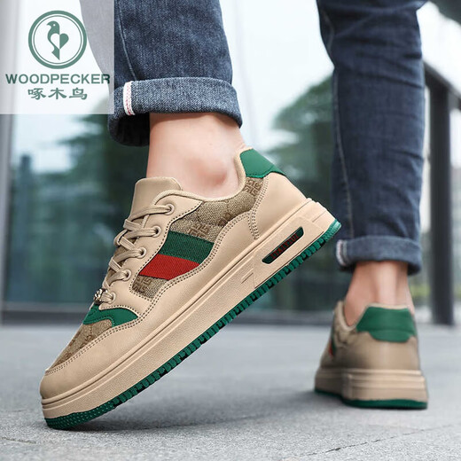 
Woodpecker 2025 spring extra-large board shoes 45 original niche trendy shoes 46 sports casual shoes 47 retro men's shoes 48 6175 meters green 39