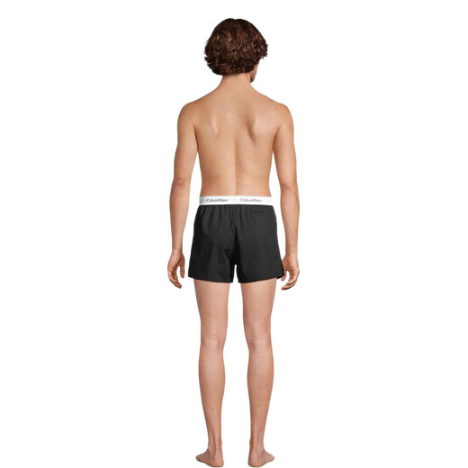Calvin Kleinck Herren Baumwollmode komfortable Boxer Unterwäsche 2 Packs Nb1396a TN7 Black/Red XL