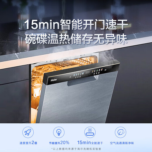 Haier Home Appliance Subsidy Haier Home Dishwasher Inverter W30 Flagship Full Embedded Upgrade Pro Independent Matte Blue
