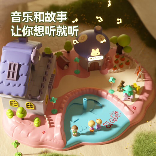 Toys Agagt Team Детская магнитная домашняя игра игрушек Девочки для девочек 3-6 лет имитация контроля подарочной подарочной коробки Дня Детского Дня Принцесса Замка