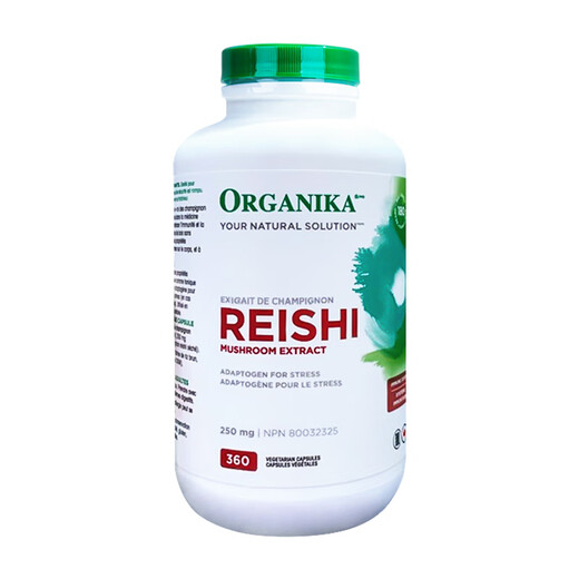Organika Canadá Importada Organika Breaking Wall Ganoderma Spore Cápsulas de polvo Polvo Rojo Ganoderma Lucidum Esencia 360 Cápsulas para personas de mediana edad y ancianos