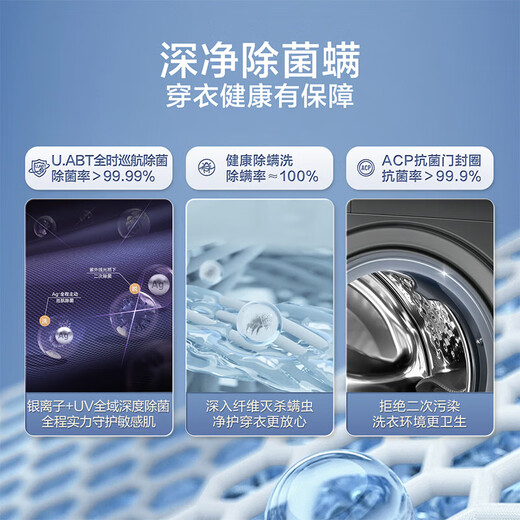 小天鹅（LittleSwan）滚筒洗衣机全自动10KG变频水魔方防缠绕1.1洗净比 智能投放以旧换新家电国家补贴TG100V868PLUS