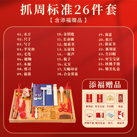Full set of guided week props and supplies for dragon baby boy and girl 1 first birthday decoration decoration background wall one year old gift draw lot [customized dragon treasure] full set of Chinese one year old layout