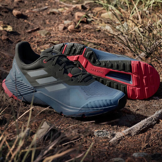 阿迪达斯 （adidas）男鞋2025夏季新款TERREX户外越野运动鞋帮网眼透气休闲鞋登山鞋 IH3880奇迹青灰 44 (270mm)
