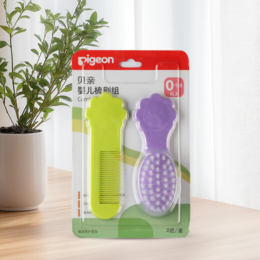 
Pigeon (Pigeon) newborn fetal hair comb baby fetal hair comb baby nasal cleaning tweezers nasal cleaning nasal suction device baby comb brush group KA49-set group