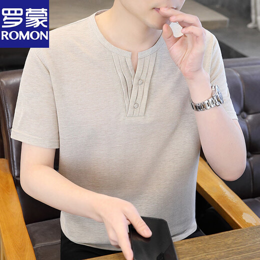 Lomon Sommer kurzärmeliges T-Shirt für Männer Tang Anzug Baumwollwäsche Chinesische Stil halbärmelte Eisseide Casual Leinen 2025 Neues T9193 Dunkelgrün M Empfohlen Gewicht 90-115jin [Jin entspricht 0,5 kg]