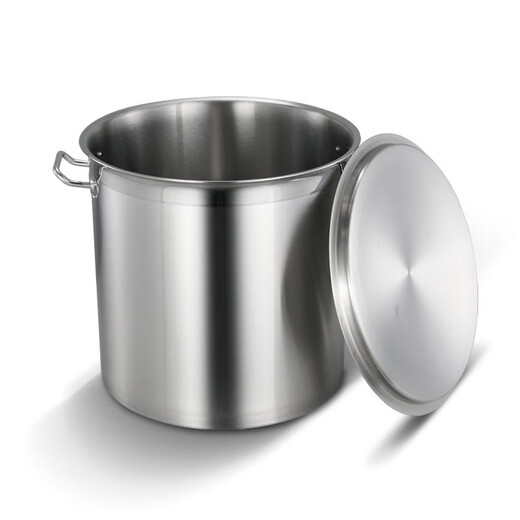 Thickened compound bottom 304 stainless steel soup bucket with lid hotel kitchen commercial induction cooker composite bottom bucket extra large soup pot 35x24 thickened compound bottom soup pot 0cm 3524 1cm