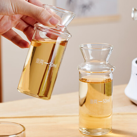 Huangsi wine warmer Chinese style heat-resistant glass yellow rice wine and white wine wine dispenser scalding wine pot and wine boiler can heat the wine warmer wine warmer one cylinder four pots